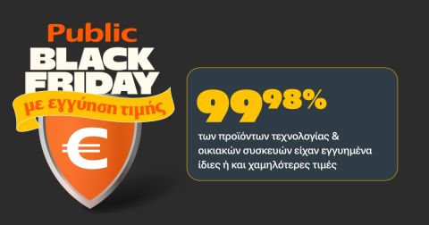 Public: Εγγύηση Χαμηλότερης Τιμής στο 99,98% των Προϊόντων