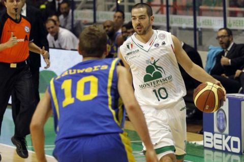 Foto Paolo Lazzeroni-Siena-:CAMPIONATO ITALIANO DI BASKET A1 2013/2014  MONTEPASCHI-MONTEGRANARO , NELLA FOTO ROCHESTIE