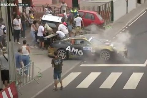 Rally Madeira Accident Porsche 911