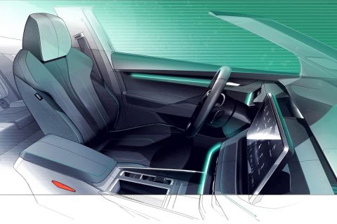 Skoda Elroq sustainable interior materials Green