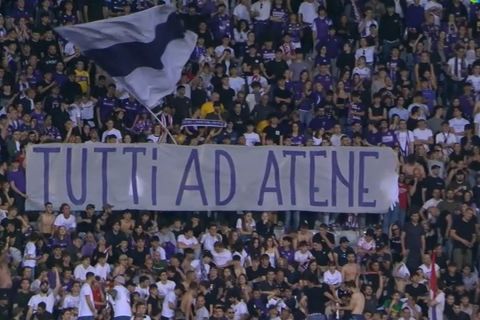 Φιορεντίνα: "Όλοι στην Αθήνα", το μήνυμα των οπαδών για τον τελικό με τον Ολυμπιακό
