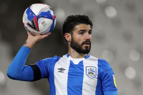 2CTY7C2 Huddersfield Town's Pipa during the Sky Bet Championship match at the John Smith's Stadium, Huddersfield. Picture date: Friday September 25, 2020. See PA story SOCCER Huddersfield. Photo credit should read: Nick Potts/PA Wire. EDITORIAL USE ONLY No use with unauthorised audio, video, data, fixture lists, club/league logos or "live" services. Online in-match use limited to 120 images, no video emulation. No use in betting, games or single club/league/player publications.