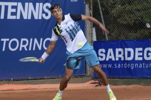 Ο Λορέντσο Μουζέτι στο Sardegna Open