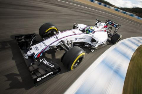 Williams F1 Collateral Filming Days 2015
Jerez, Spain. 7th - 8th February 2015
Team Photography.
Felipe Massa, Williams FW37 Mercedes. 
Photo: Malcolm Griffiths/Williams F1.
ref: Digital Image A50A9525_MASSA