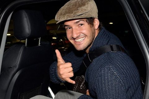 Brazil striker Alexandre Pato arrives at Heathrow Airport from Sao Paulo, he is expected to join Chelsea on loan untill the end of the season. picture David Dyson