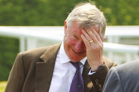 Sir Alex Ferguson at Goodwood to watch his horse Eurystheus come fourth in the Hazel Wigley Memorial Stakes during day one of the May Festival at Goodwood Racecourse, Chichester. PRESS ASSOCIATION Photo. Picture date: Thursday May 24, 2012. Photo credit should read: Chris Ison/PA Wire