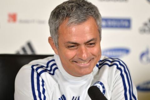 Chelsea's manager Jose Mourinho during a press conference.