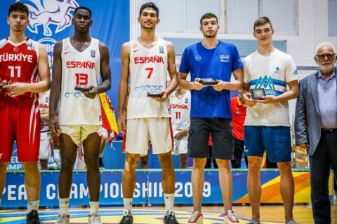 EuroBasket U18: Στην κορυφαία πεντάδα ο Ρογκαβόπουλος, MVP ο Αλντάμα