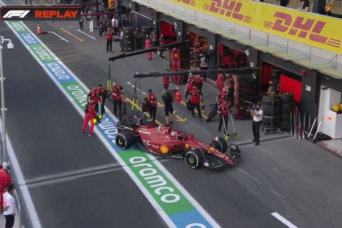 Formula 1: Ο Λεκλέρ μπερδεύτηκε και προσπέρασε τα πιτ της Ferrari