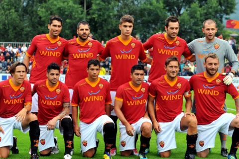 Equipe AS Roma - 17.07.2011 - As Roma / Riscone Team - Match Amical - 2011/2012 - Photo : Ppg / Icon Sport