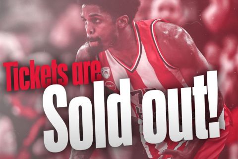 Ο Ολυμπιακός ανακοίνωσε sold out για το Game 2 της σειράς των τελικών με τον Παναθηναϊκό