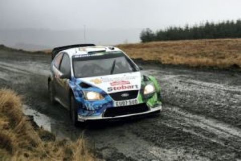 Valentino Rossi (IT) / Carlo Cassina - Ford Focus RS WRC. Day one, 2008 Wales Rally GB