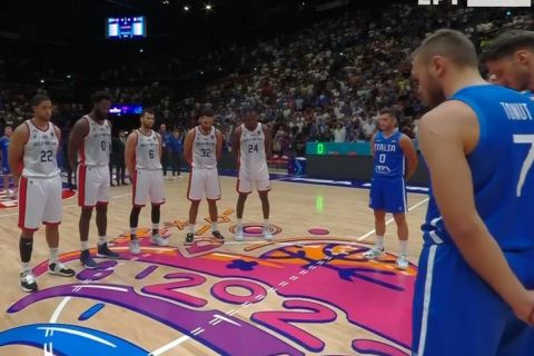 EuroBasket 2022, Μεγάλη Βρετανία - Ιταλία: Ενός λεπτού σιγή στη μνήμη της Βασίλισσας Ελισάβετ