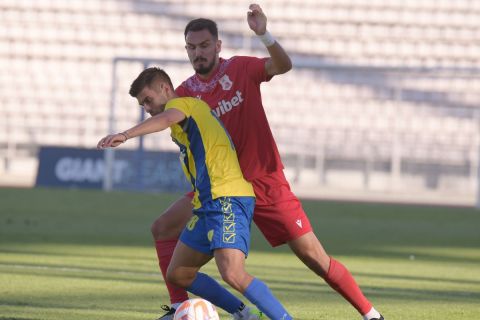 Φάση από την φιλική αναμέτρηση Παναιτωλικός - Πανσερραϊκός