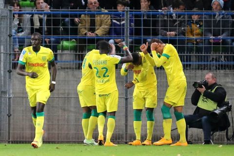 Joie Serge GAKPE  - 08.11.2014 - Caen / Nantes - 13eme journee de Ligue 1
Photo : Vincent Michel / Icon Sport