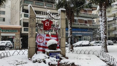 Χιονισμένο το "Γεώργιος Καραϊσκάκης"