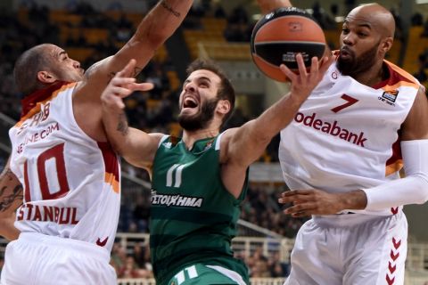 ÅÕÑÙËÉÃÊÁ / ÐÁÏ - ÃÁËÁÔÁÓÁÑÁÉ / EUROLEAGUE / PANATHINAIKOS - GALATASARAY (Eurokinissi Sports / ÓÔÏËÇÓ ÂÁÃÃÅËÇÓ)