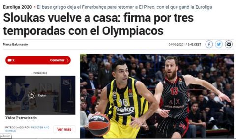 Marca: Επικαλείται το ρεπορτάζ του Sport24.gr για την υπόθεση Σλούκα