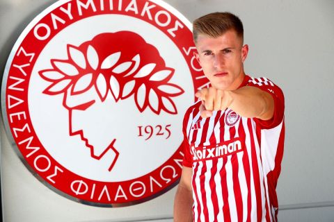 Olympiacos, translated: The Kostinia is officially in red and white