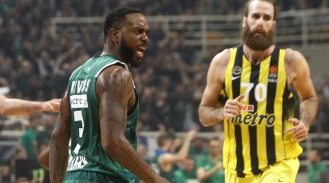 ÅÕÑÙËÉÃÊÁ / ÐËÅÉ ÏÖ / ÐÁÏ - ÖÅÍÅÑÌÐÁ×ÔÓÅ / EUROLEAGUE / PLAY OFF / PANATHINAIKOS - FENERBAHCE (ÈÁÍÁÓÇÓ ÄÇÌÏÐÏÕËÏÓ / Eurokinissi Sports)