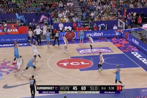 EuroBasket 2022, Ουγγαρία - Σλοβενία: Εκπληκτικό τρίποντο του Ντόντσιτς από το λόγκο