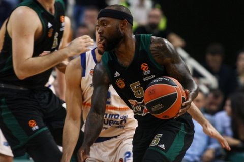 EUROLEAGUE / ΠΑΟ - ΒΑΛΕΝΘΙΑ (ΦΩΤΟΓΡΑΦΙΑ: ΘΑΝΑΣΗΣ ΔΗΜΟΠΟΥΛΟΣ / EUROKINISSI)