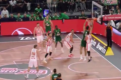 EuroLeague Top-10: Το alley oop κάρφωμα του Γιούρτσεβεν στην κορυφή, στο Νο3 ο Χουάντσο 