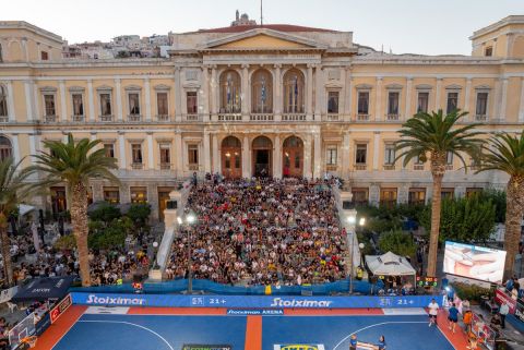 Στη Σύρο το μεγαλύτερο FIBA 3X3 Stoiximan AegeanBall Festival: Ρεκόρ συμμετοχών με 540 αθλητές και 330 αγώνες σε 3 ημέρες