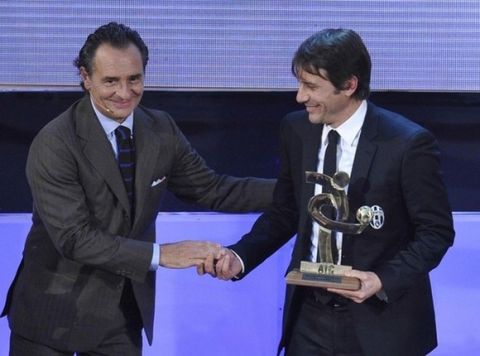 Gian Mattia D'Alberto / lapresse
27-01-2013 Milano
sport
Oscar del Calcio 2012
nella foto: Antonio Conte, Cesare Prandelli

Gian Mattia D'Alberto  / lapresse
27-01-2013 Milan
Soccer awards 2012
In the photo: Antonio Conte, Cesare Prandelli