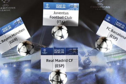 Τα ζευγάρια των ημιτελικών του Champions League