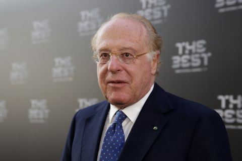 AC Milan president Paolo Scaroni arrives to attend the Best FIFA soccer awards, in Milan's La Scala theater, northern Italy, Monday, Sept. 23, 2019. AC Milan president Paolo Scaroni is confident the teams new stadium will be ready in three years and that the club will be ready to break ground on the project by the end of next year. The beginning of the end for Milans iconic San Siro stadium was announced in 2019 when the Rossoneri and Inter Milan unveiled the two shortlisted projects for their proposed new stadium. The two rival clubs both play their home games at the Stadio Giuseppe Meazza  commonly referred to as San Siro.  (AP Photo/Luca Bruno)