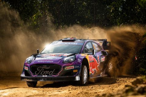 Sébastien Loeb (FRA)  Isabelle Galmiche (FRA) of team M-SPORT FORD WORLD RALLY TEAM are seen racing during the World Rally Championship Portugal in Porto, Portugal on 19 May, 2022 // Jaanus Ree / Red Bull Content Pool // SI202205190209 // Usage for editorial use only // 