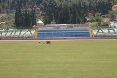 Έτοιμος ο χλοοτάπητας στην Λιβαδειά