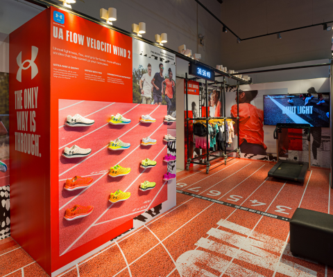 Under Armour at Half Marathon Expo