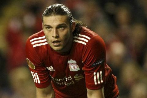  *** Local Caption *** MÅTTE SPILLE MER ENN PLANLAGT: Liverpools Andy Carroll.