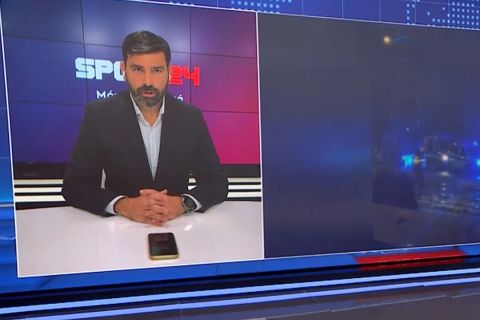 Ο Παντελής Βλαχόπουλος στο κεντρικό δελτίο ειδήσεων του ΑΝΤ1 για επεισόδια στο Βερολίνο και τον τελικό Κυπέλλου Ελλάδας Betsson