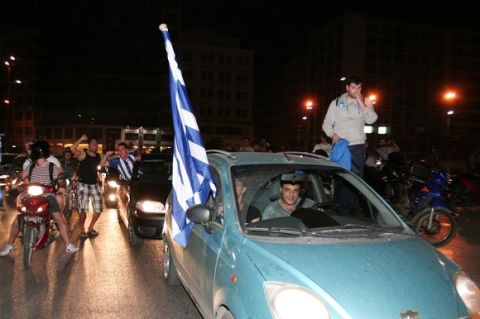 Πανηγυρισμοί για την πρόκριση