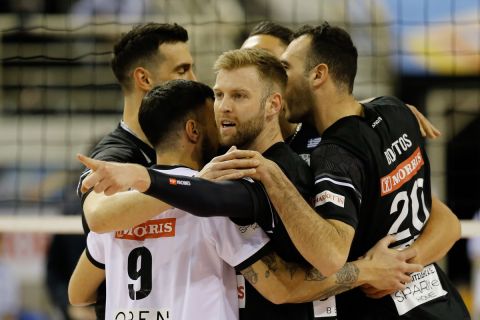 Volley League ανδρών: Ο ΠΑΟΚ μπήκε με το δεξί στη Β' φάση