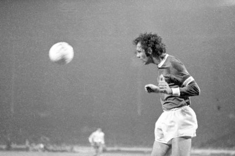 Franz Beckenbauer heads the ball
England v West Germany
12/3/75
Photo: Frank Baron
© Sporting Pictures (UK) Ltd
Tel: 020 7405 4500
Fax: 020 7831 7991
www.sportingpictures.com
Mandatory Credit: Action Images / Sporting Pictures