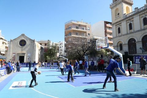 Στιγμή από το 3x3 στο τουρνουά στο Ηράκλειο