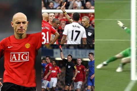 LONDON - NOVEMBER 08:  Referee Howard Webb gestures during the Barclays Premier League match between Arsenal and Manchester United at the Emirates Stadium on November 8, 2008 in London, England.  (Photo by Shaun Botterill/Getty Images)