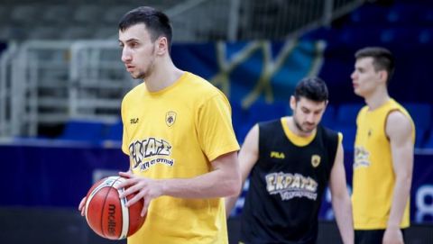 ΠΡΟΠΟΝΗΣΗ ΚΑΙ ΣΥΝΕΝΤΕΥΞΗ ΤΥΠΟΥ ΑΕΚ / BASKETBALL CHAMPIONS LEAGUE / FINAL / ΤΕΛΙΚΟΣ (ΦΩΤΟΓΡΑΦΙΑ: ΤΑΚΗΣ ΣΑΓΙΑΣ / EUROKINISSI)