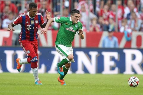 Zlatko Junuzovic, Bremen, im Hinrundenspiel der Saison 2014/2015, FC Bayern München - Werder Bremen (6:0) in München; 18/10/2014 -

Zlatko Junuzovic Bremen in First round game the Season 2014 2015 FC Bavaria Munich Werder Bremen 6 0 in Munich 18 10 2014