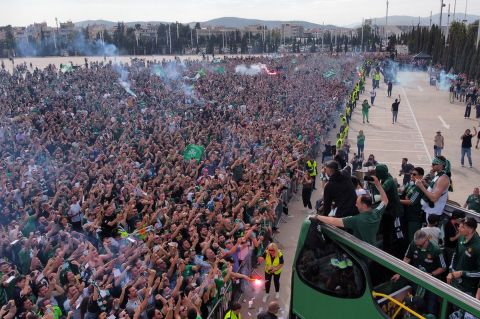 Απίστευτα πράγματα για τον επτάστερο Παναθηναϊκό: Δείτε VIDEO από την ανεπανάληπτη υποδοχή των πρωταθλητών Ευρώπης στο ΟΑΚΑ