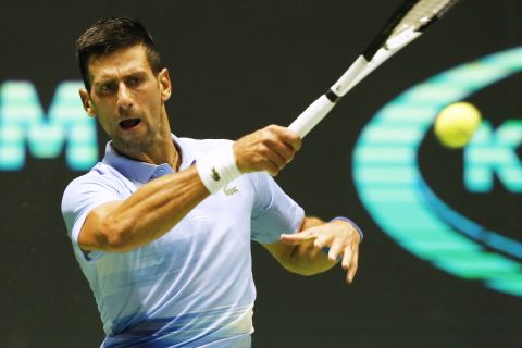 Ο Νόβακ Τζόκοβιτς στον ημιτελικό του Astana Open