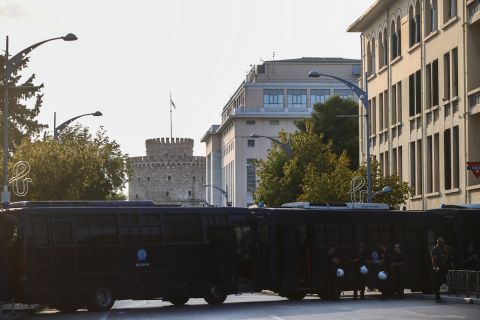 Η διμοιρία των ΜΑΤ στη Θεσσαλονίκη