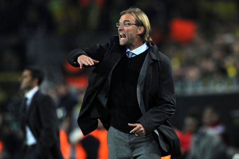 firo :.Fu§ball,Fussball,                        01.11.2011.CL, Champions League, Saison 2011/2012.BVB, Borussia Dortmund - Olympiakos Pirus.Trainer Jrgen KLOPP, BVB..$worldrightsEs gelten unsere AGB, einsehbar auf www.firosportphoto.de,.copyright by firo sportphoto:.Coesfelder Str. 207.D-48249 Dlmen.www.firosportphoto.de.mail@firosportphoto.de.(V o l k s b a n k   B o c h u m - W i t t e n ).BLZ.: 430 601 29.Kt. Nr.: 341 117 100.Tel:Ê +49-2594-9916004.Fax:Ê+49-2594-9916005