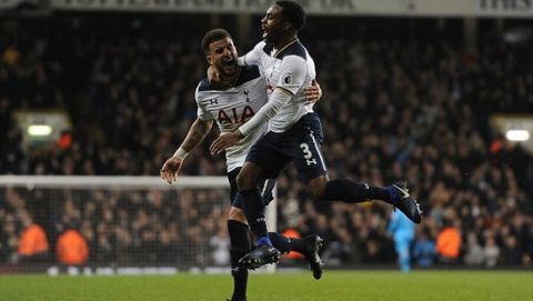 Barclays Premier League, Tottenham Hotspur v Burnley 18/12/16: Picture; Kevin Quigley/Daily Mail
Danny Rose 2-1