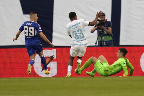 Ο Μίσλαβ Όρσιτς της Ντίναμο σκοράρει κόντρα στην Τσέλσι για τη φάση των ομίλων του Champions League 2022-2023 στο "Μάκσιμιρ", Ζάγκρεμπ | Τρίτη 6 Σεπτεμβρίου 2022