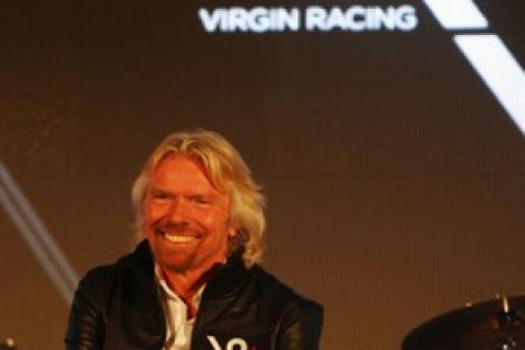 LONDON, ENGLAND - DECEMBER 15:  Sir Richard Branson attends the media launch for the new Virgin Racing team at the Louise Blouin Foundation on December 15, 2009 in Notting Hill, London, England.  (Photo by Mark Thompson/Getty Images) *** Local Caption *** Richard Branson